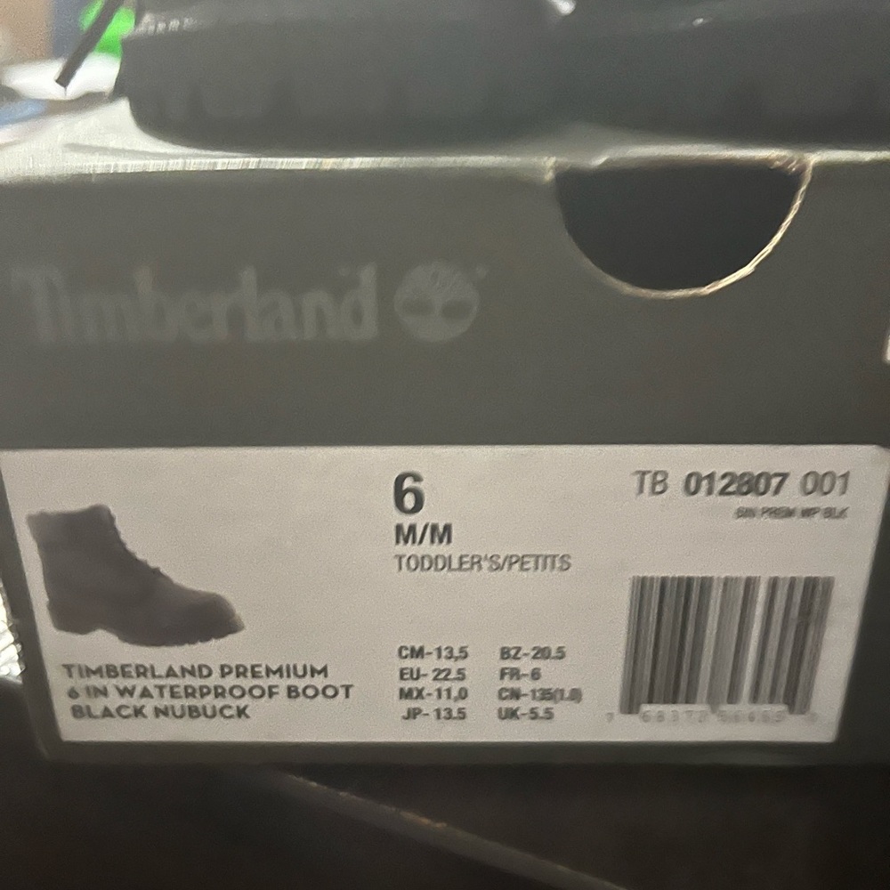 Toddlers Black Timbs